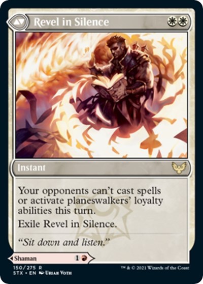 Flamescroll Celebrant // Revel in Silence [Strixhaven: School of Mages Prerelease Promos] | Deep Dive Games St. Marys