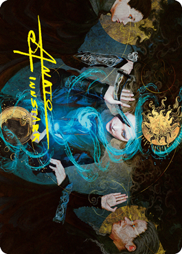 Witness the Future Art Card (Gold-Stamped Signature) [Innistrad: Crimson Vow Art Series] | Deep Dive Games St. Marys