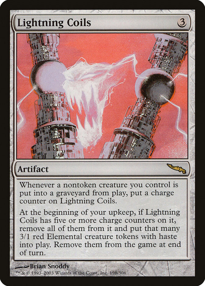 Lightning Coils [Mirrodin] | Deep Dive Games St. Marys