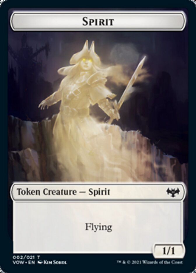 Insect // Spirit (002) Double-Sided Token [Innistrad: Crimson Vow Tokens] | Deep Dive Games St. Marys