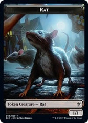 Rat // Food (17) Double-Sided Token [Throne of Eldraine Tokens] | Deep Dive Games St. Marys