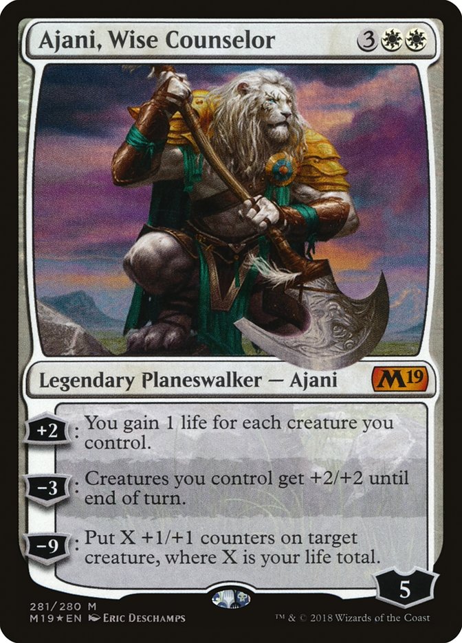 Ajani, Wise Counselor [Core Set 2019] | Deep Dive Games St. Marys