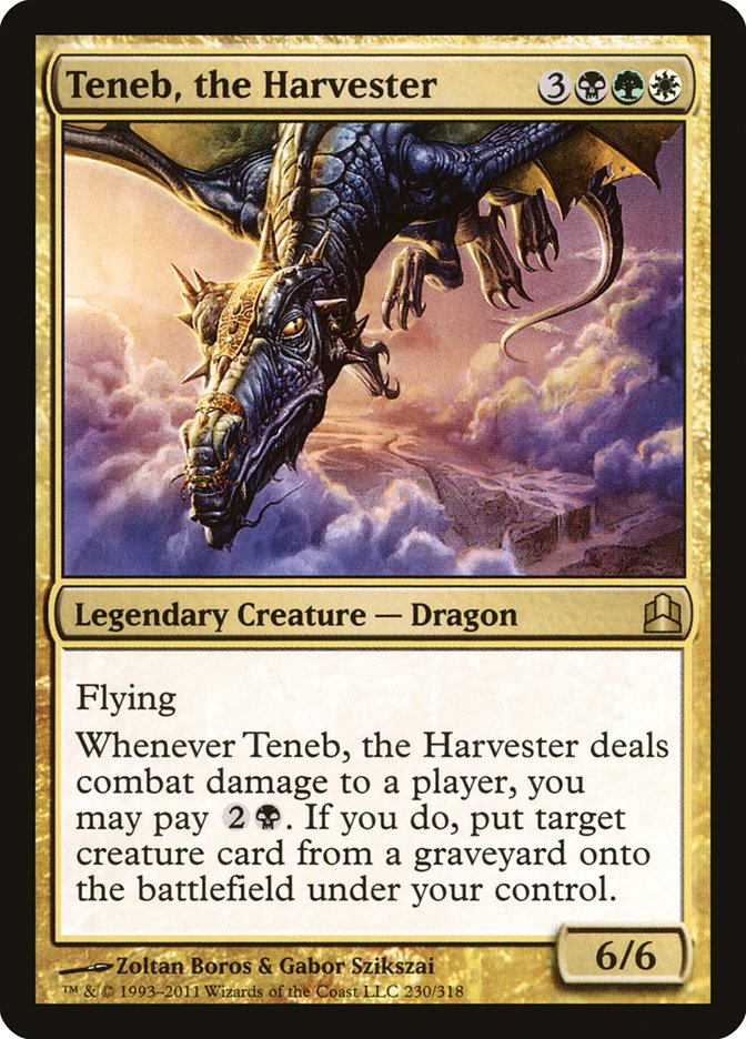Teneb, the Harvester [Commander 2011] | Deep Dive Games St. Marys