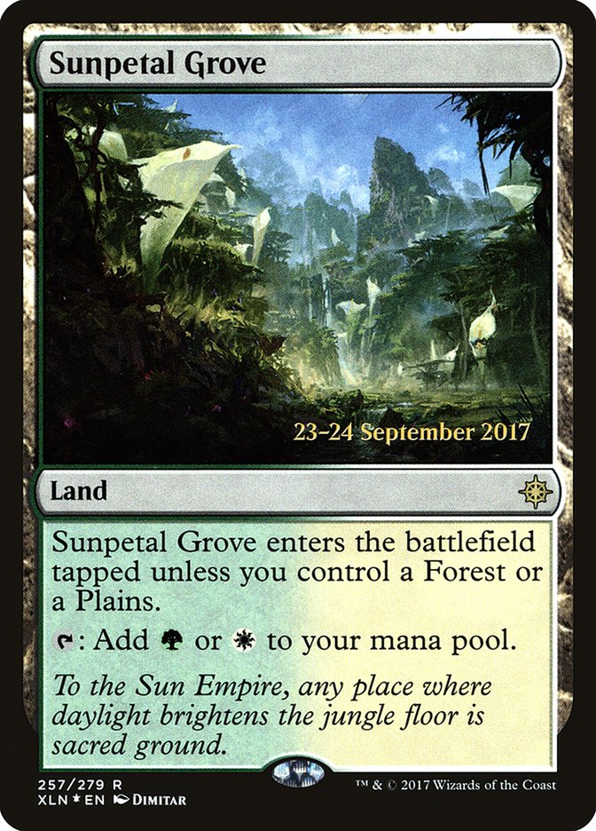 Sunpetal Grove [Ixalan Prerelease Promos] | Deep Dive Games St. Marys