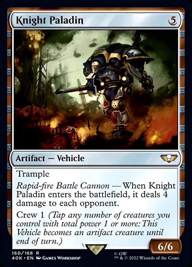 Knight Paladin (Surge Foil) [Warhammer 40,000] | Deep Dive Games St. Marys