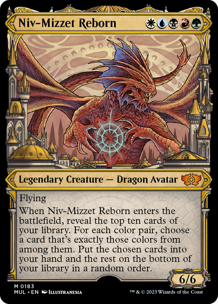 Niv-Mizzet Reborn (Halo Foil) [Multiverse Legends] | Deep Dive Games St. Marys