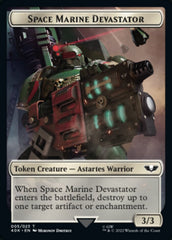 Soldier (002) // Space Marine Devastator Double-Sided Token [Warhammer 40,000 Tokens] | Deep Dive Games St. Marys