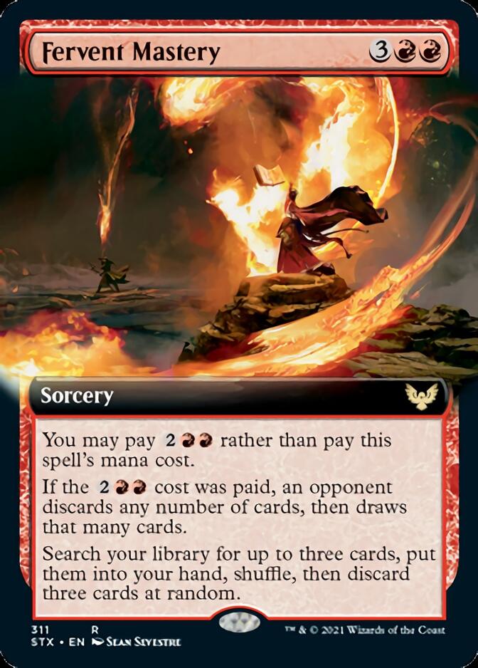 Fervent Mastery (Extended Art) [Strixhaven: School of Mages] | Deep Dive Games St. Marys