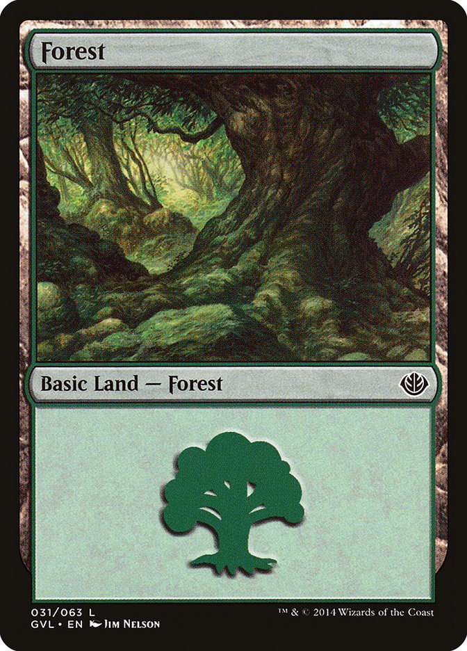 Forest (31) (Garruk vs. Liliana) [Duel Decks Anthology] | Deep Dive Games St. Marys