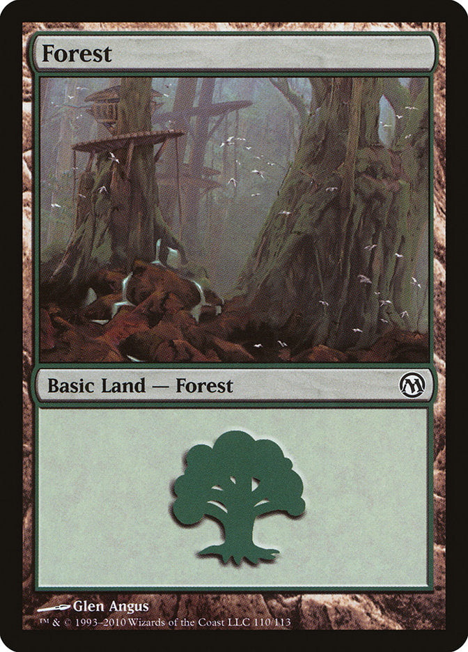 Forest (110) [Duels of the Planeswalkers] | Deep Dive Games St. Marys