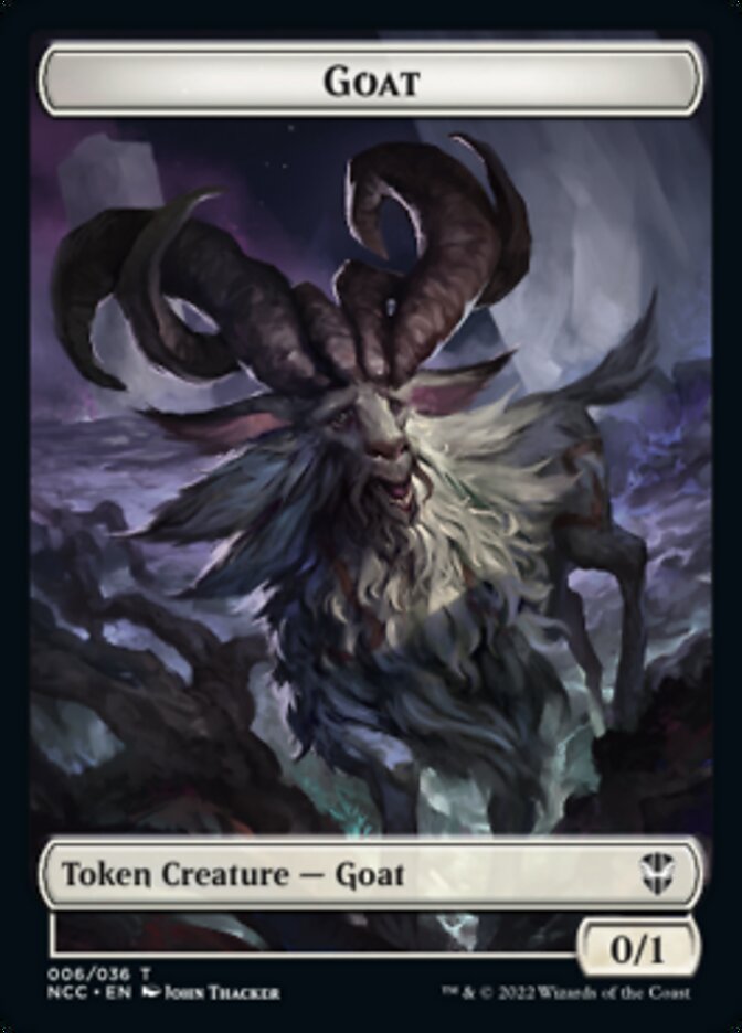 Zombie // Goat Double-Sided Token [Streets of New Capenna Commander Tokens] | Deep Dive Games St. Marys