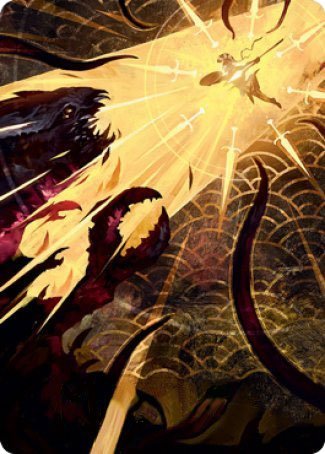 Defiant Strike Art Card [Strixhaven: School of Mages Art Series] | Deep Dive Games St. Marys