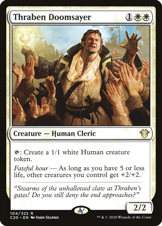 Thraben Doomsayer [Commander 2020] | Deep Dive Games St. Marys