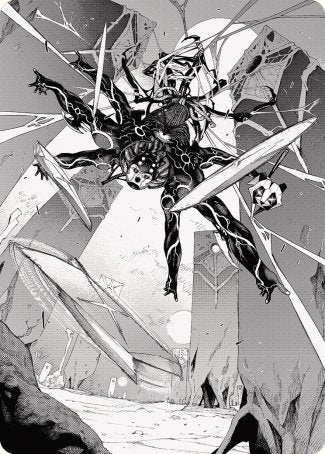 Kaito, Dancing Shadow 2 Art Card [Phyrexia: All Will Be One Art Series] | Deep Dive Games St. Marys