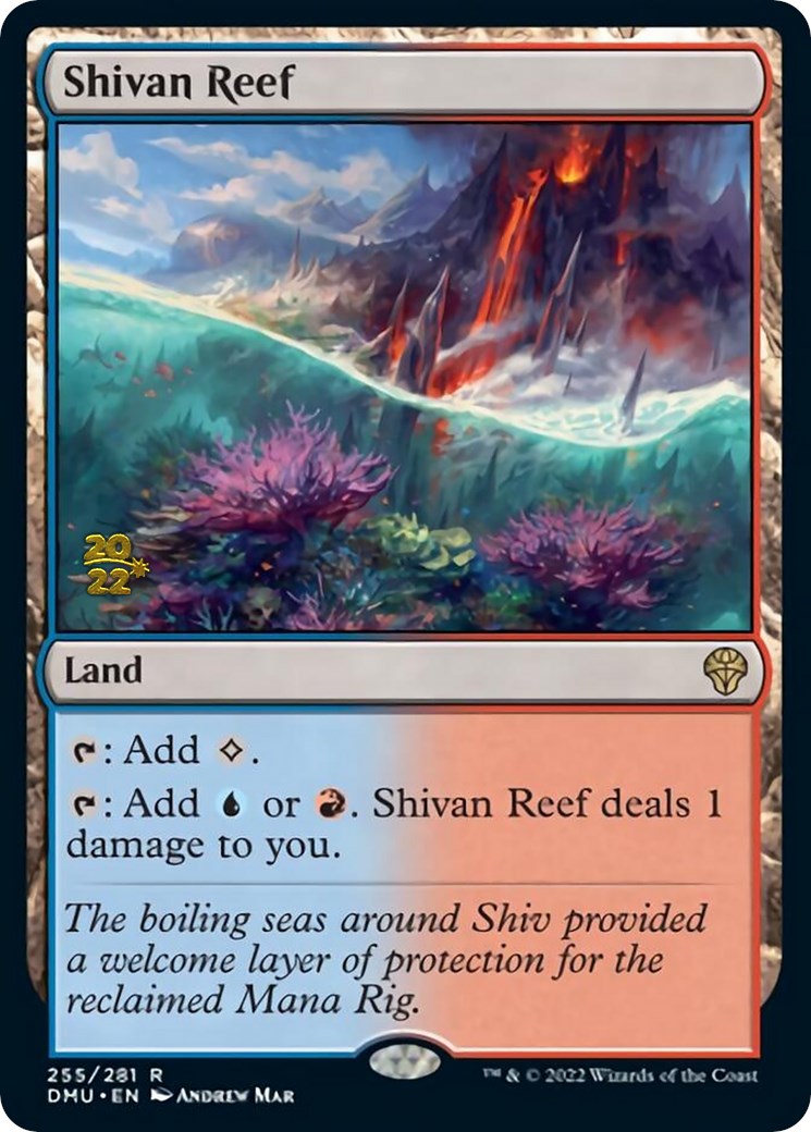 Shivan Reef [Dominaria United Prerelease Promos] | Deep Dive Games St. Marys