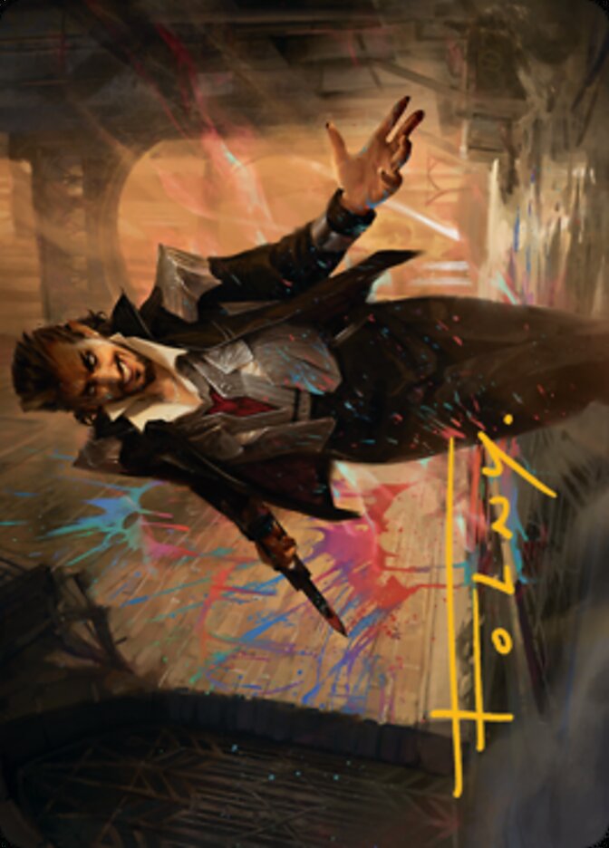 Anhelo, the Painter Art Card (Gold-Stamped Signature) [Streets of New Capenna Art Series] | Deep Dive Games St. Marys