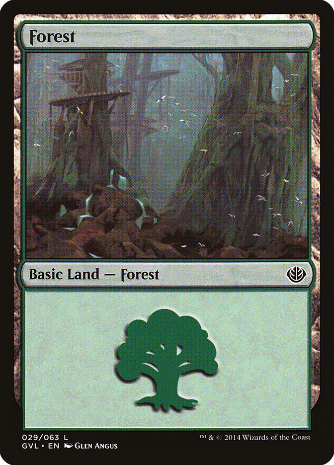 Forest (29) (Garruk vs. Liliana) [Duel Decks Anthology] | Deep Dive Games St. Marys