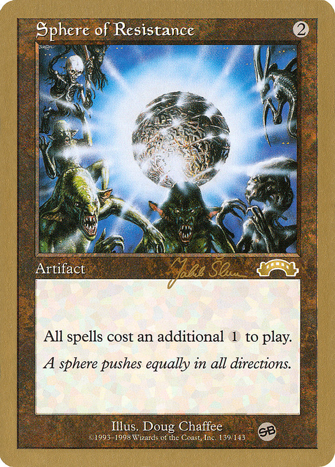 Sphere of Resistance (Jakub Slemr) (SB) [World Championship Decks 1999] | Deep Dive Games St. Marys