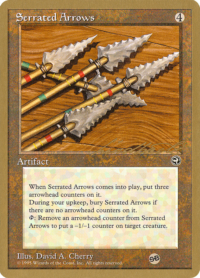 Serrated Arrows (Leon Lindback) (SB) [Pro Tour Collector Set] | Deep Dive Games St. Marys