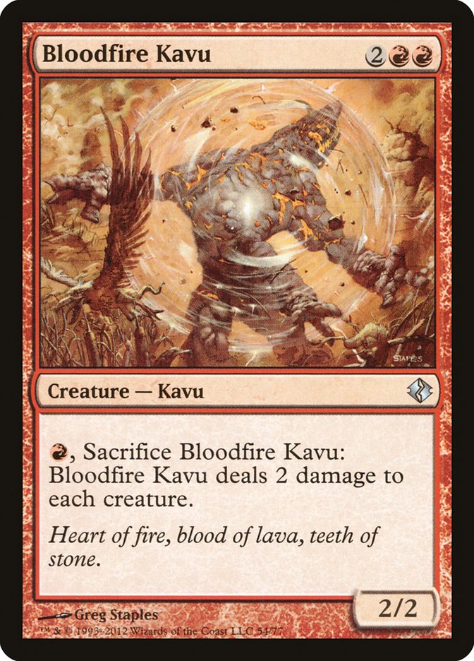 Bloodfire Kavu [Duel Decks: Venser vs. Koth] | Deep Dive Games St. Marys