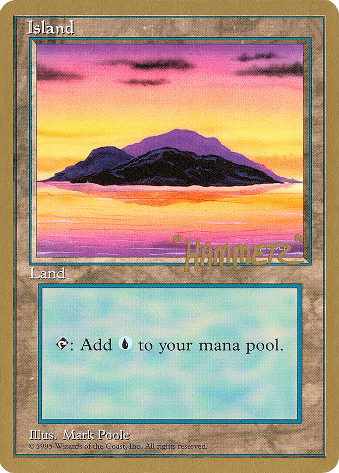 Island (shr368) (Shawn "Hammer" Regnier) [Pro Tour Collector Set] | Deep Dive Games St. Marys