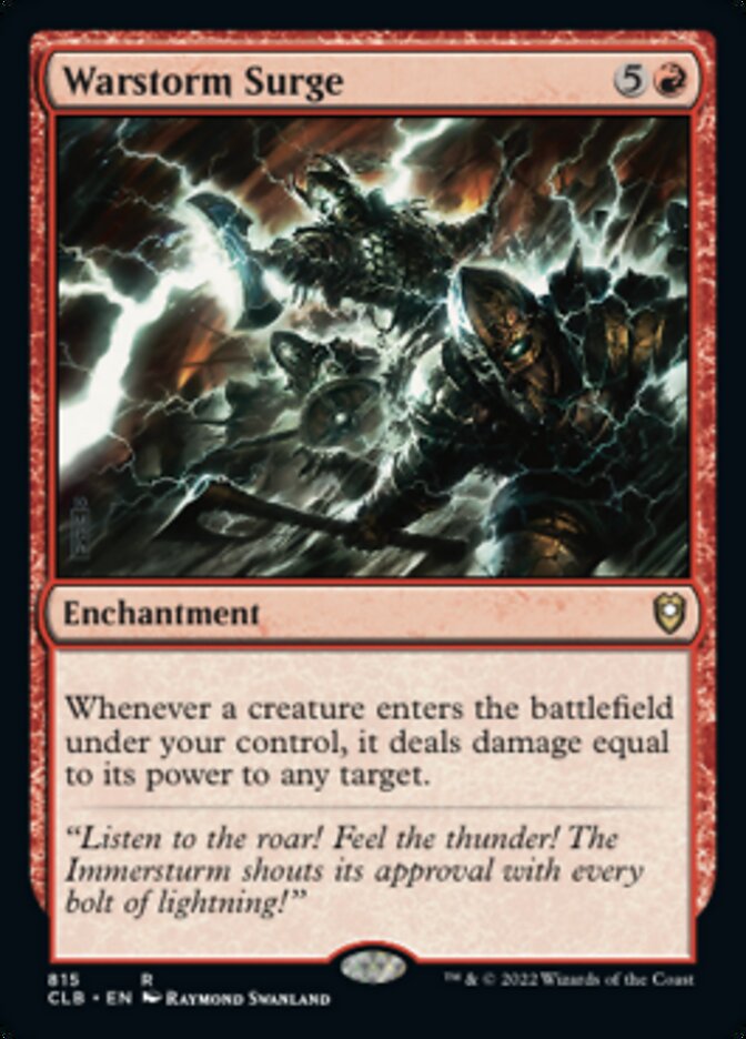 Warstorm Surge [Commander Legends: Battle for Baldur's Gate] | Deep Dive Games St. Marys