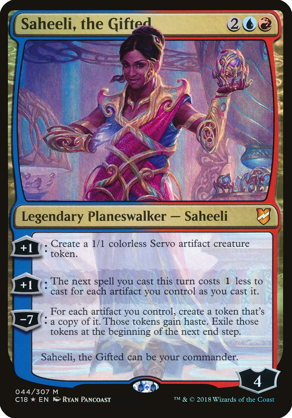 Saheeli, the Gifted (Oversized) [Commander 2018 Oversized] | Deep Dive Games St. Marys