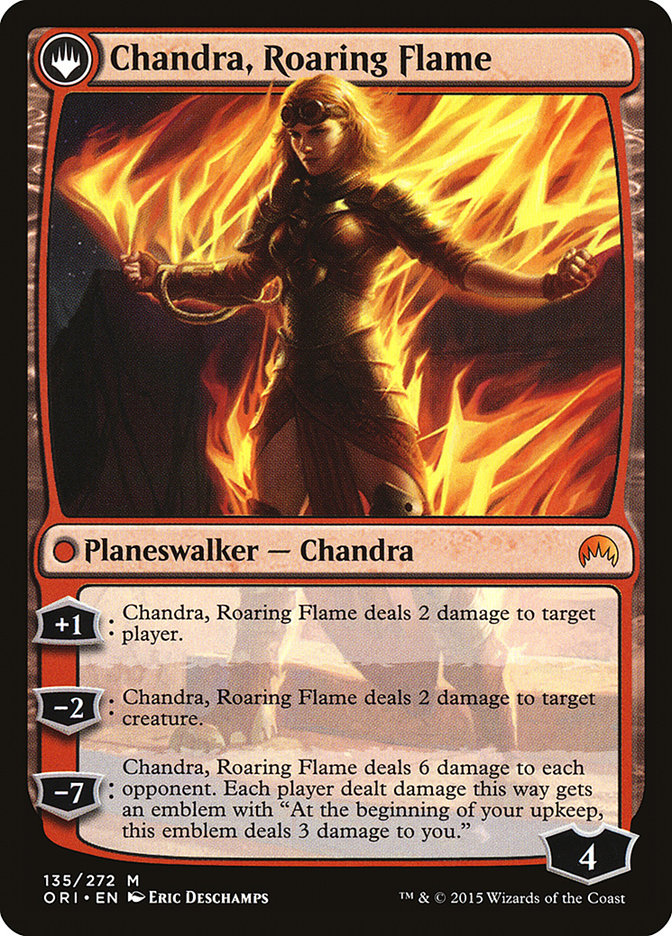 Chandra, Fire of Kaladesh // Chandra, Roaring Flame [Magic Origins] | Deep Dive Games St. Marys