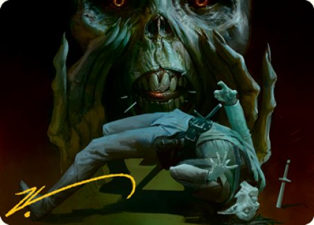 Power Word Kill Art Card (Gold-Stamped Signature) [Dungeons & Dragons: Adventures in the Forgotten Realms Art Series] | Deep Dive Games St. Marys
