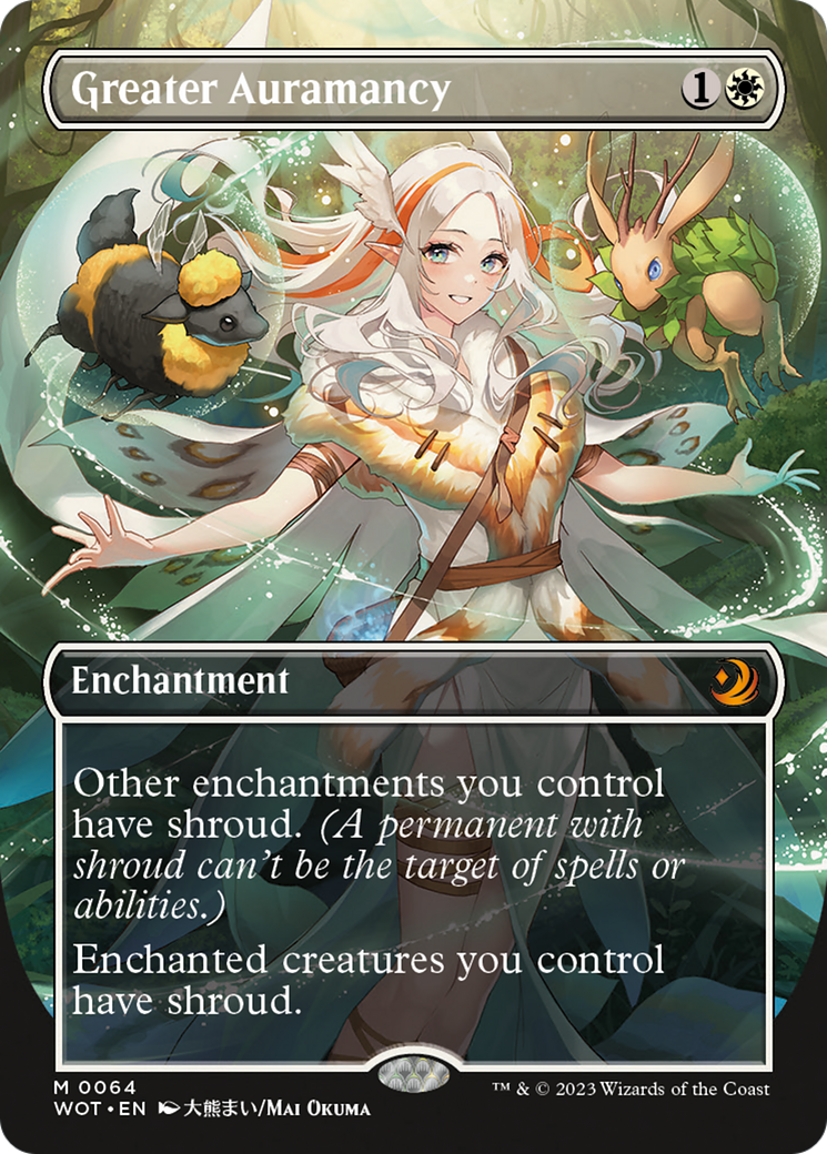 Greater Auramancy (Anime Borderless) [Wilds of Eldraine: Enchanting Tales] | Deep Dive Games St. Marys
