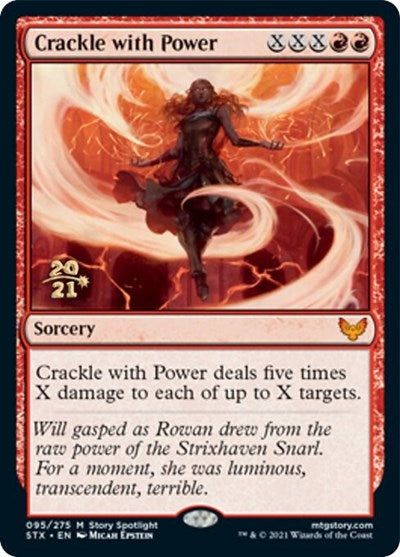 Crackle with Power [Strixhaven: School of Mages Prerelease Promos] | Deep Dive Games St. Marys