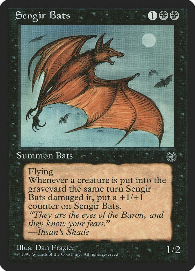 Sengir Bats (Ihsan's Shade Flavor Text) [Homelands] | Deep Dive Games St. Marys