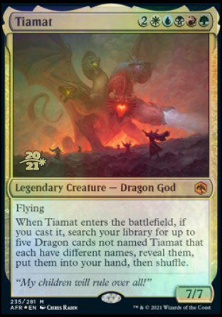 Tiamat [Dungeons & Dragons: Adventures in the Forgotten Realms Prerelease Promos] | Deep Dive Games St. Marys