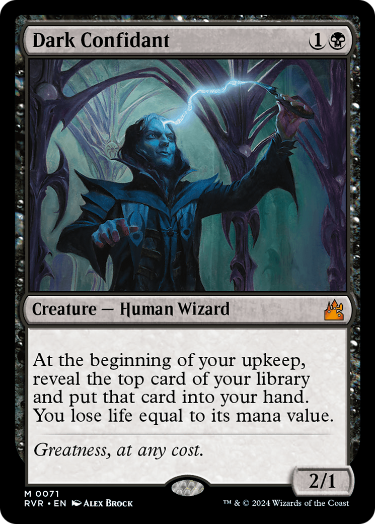 Dark Confidant [Ravnica Remastered] | Deep Dive Games St. Marys
