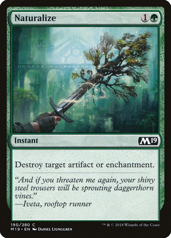 Naturalize [Core Set 2019] | Deep Dive Games St. Marys
