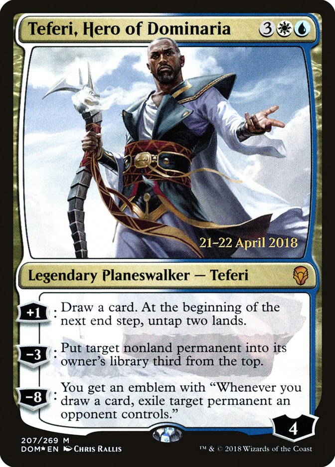 Teferi, Hero of Dominaria [Dominaria Prerelease Promos] | Deep Dive Games St. Marys