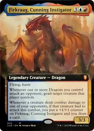 Firkraag, Cunning Instigator (Extended Art) [Commander Legends: Battle for Baldur's Gate] | Deep Dive Games St. Marys