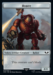 Astartes Warrior // Robot Double-Sided Token (Surge Foil) [Warhammer 40,000 Tokens] | Deep Dive Games St. Marys