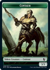 Centaur // Wolf Double-Sided Token [Innistrad: Midnight Hunt Commander Tokens] | Deep Dive Games St. Marys