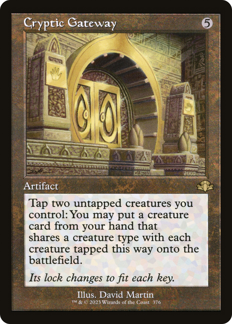 Cryptic Gateway (Retro) [Dominaria Remastered] | Deep Dive Games St. Marys