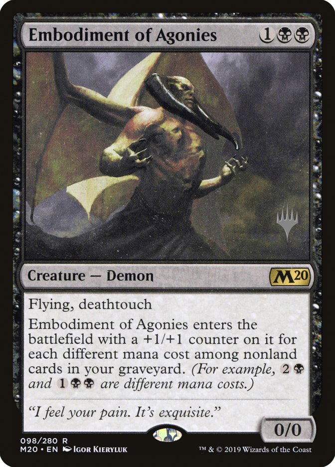 Embodiment of Agonies (Promo Pack) [Core Set 2020 Promos] | Deep Dive Games St. Marys