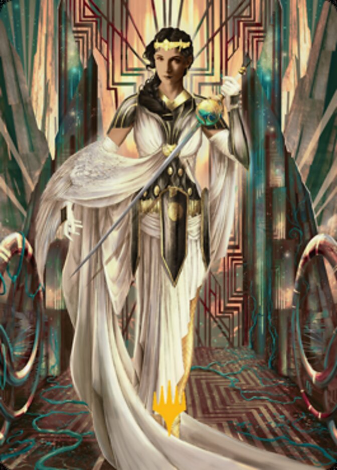 Elspeth Resplendent 2 Art Card (Gold-Stamped Signature) [Streets of New Capenna Art Series] | Deep Dive Games St. Marys