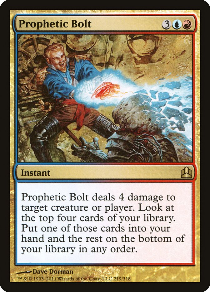 Prophetic Bolt [Commander 2011] | Deep Dive Games St. Marys