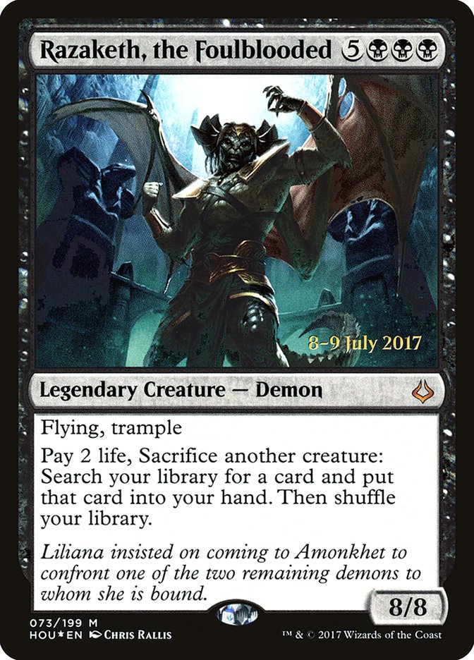 Razaketh, the Foulblooded [Hour of Devastation Prerelease Promos] | Deep Dive Games St. Marys