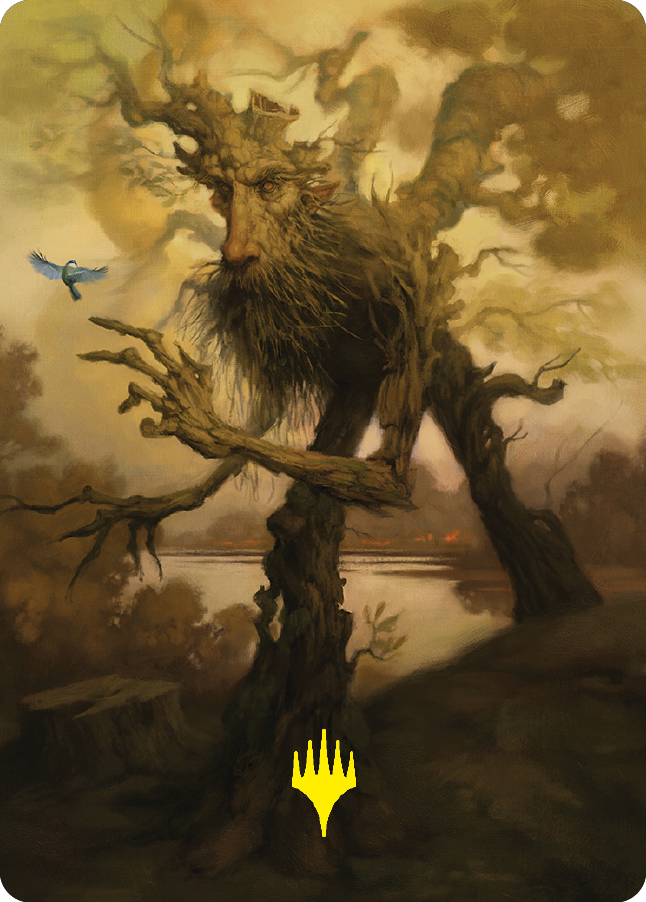 Treefolk Token Art Card (Gold-Stamped Signature) [The Lord of the Rings: Tales of Middle-earth Art Series] | Deep Dive Games St. Marys