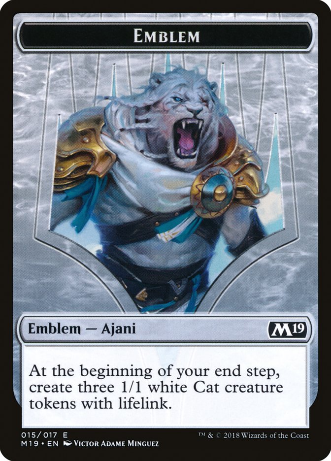 Ajani, Adversary of Tyrants Emblem [Core Set 2019 Tokens] | Deep Dive Games St. Marys