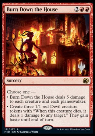 Burn Down the House (Promo Pack) [Innistrad: Midnight Hunt Promos] | Deep Dive Games St. Marys