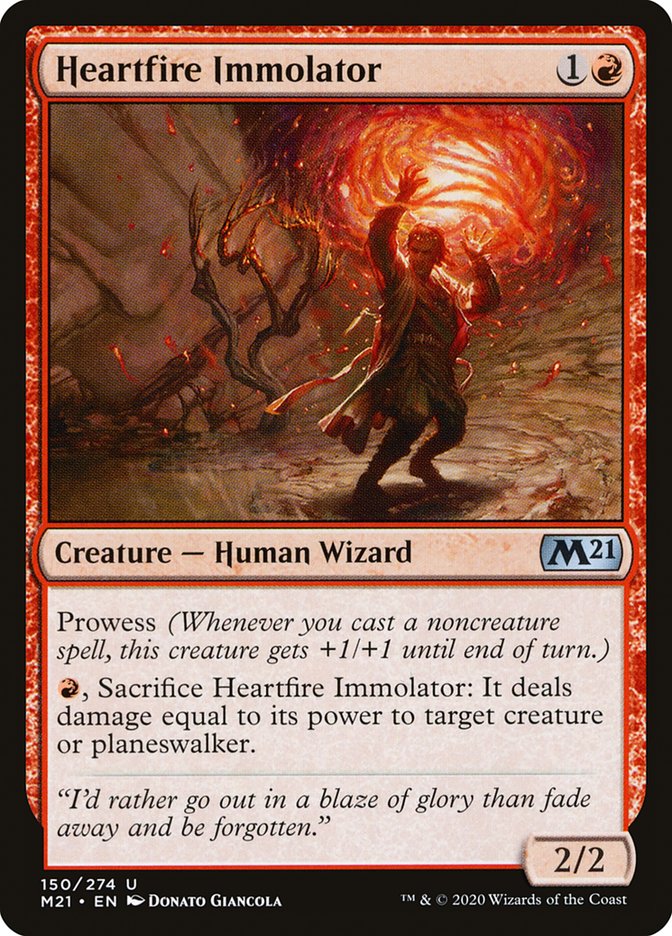 Heartfire Immolator [Core Set 2021] | Deep Dive Games St. Marys