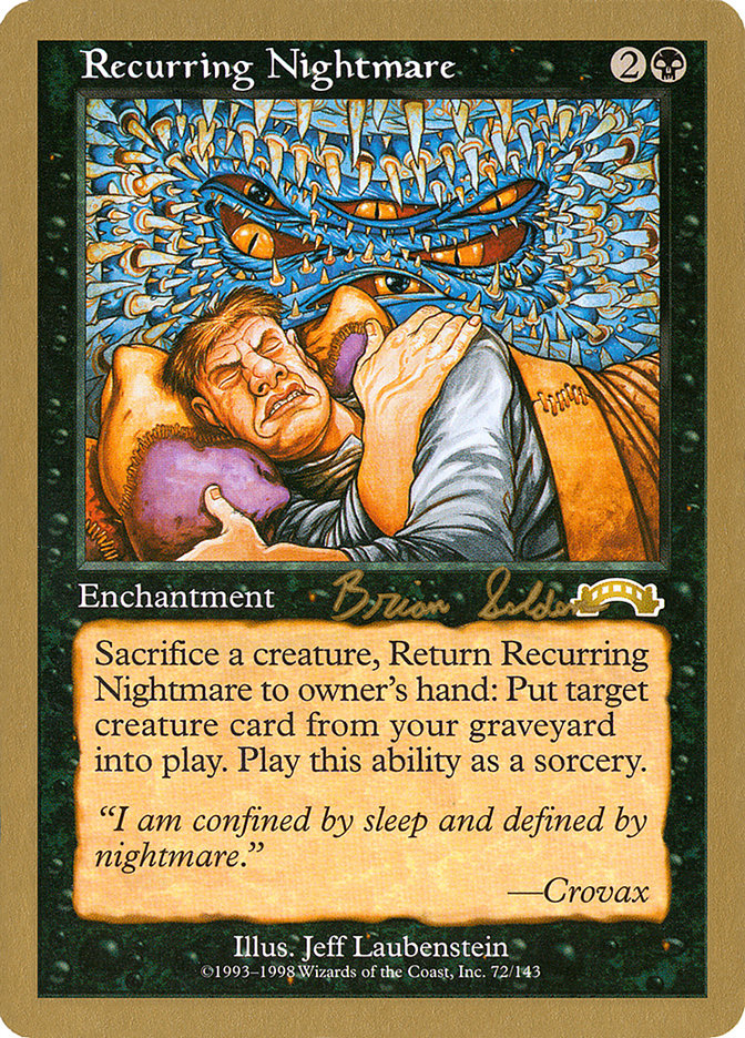 Recurring Nightmare (Brian Selden) [World Championship Decks 1998] | Deep Dive Games St. Marys