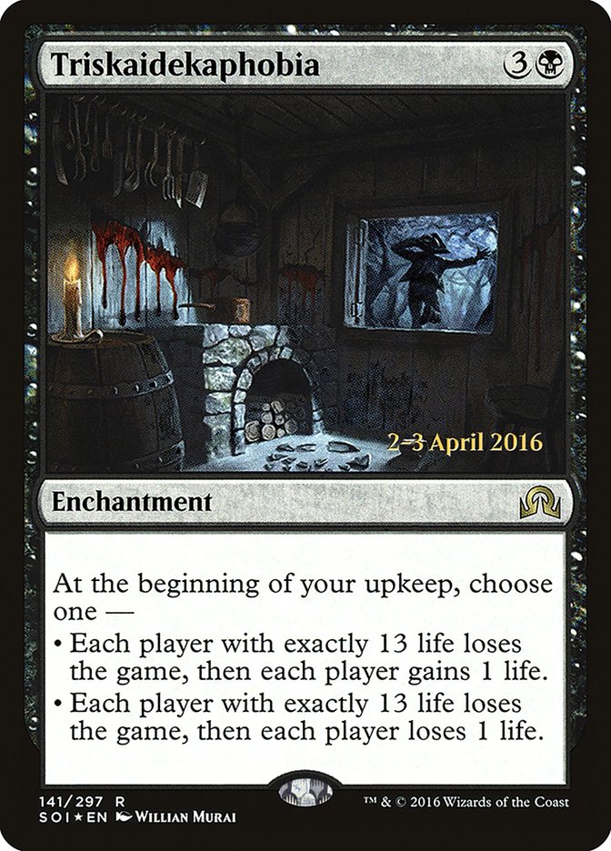 Triskaidekaphobia [Shadows over Innistrad Prerelease Promos] | Deep Dive Games St. Marys